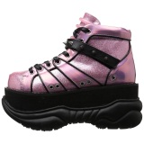 Pink Leatherette 7,5 cm NEPTUNE-100 Platform Mens Gothic Shoes