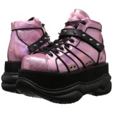 Pink Leatherette 7,5 cm NEPTUNE-100 Platform Mens Gothic Shoes