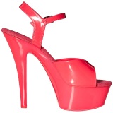 Pink Neon 15 cm Pleaser KISS-209UV Platform High Heels