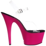 Pink Neon 18 cm ADORE-708UV High Heels Platform