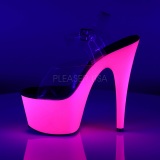 Pink Neon 18 cm ADORE-708UV High Heels Platform