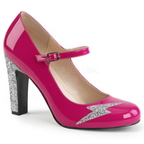 Pink Patent 10 cm QUEEN-02 big size pumps shoes