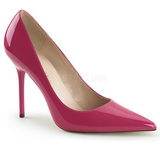 Pink Patent Shiny 10 cm CLASSIQUE-20 pointed toe stiletto pumps
