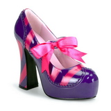 Pink Purple 13 cm KITTY-32 Womens Shoes with High Heels