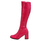 Pink patent boots 7,5 cm GOGO-300 High Heeled Womens Boots for Men