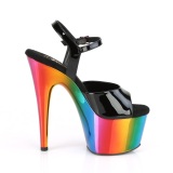 Platform rainbow 18 cm ADORE-709RC Pole dancing high heels