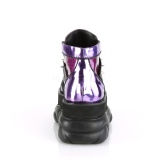 Purple Leatherette 7,5 cm NEPTUNE-100 Platform Mens Gothic Shoes
