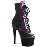 Purple Patent 18 cm ADORE-1020SHG Pole dancing ankle boots
