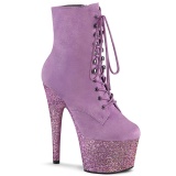 Purple glitter 18 cm ADORE-1020FSMG Exotic pole dance ankle boots