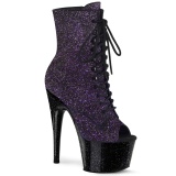 Purple glitter 18 cm ADORE-1021MBG Pole dancing ankle boots
