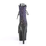 Purple glitter 18 cm ADORE-1021OMBG Pole dancing ankle boots