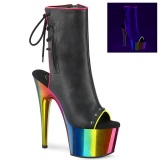 Rainbow 18 cm ADORE-1018RC-02 pole dance ankle boots