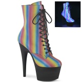 Rainbow 18 cm ADORE-1020REFL-02 pole dance ankle boots