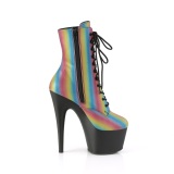 Rainbow 18 cm ADORE-1020REFL-02 pole dance ankle boots