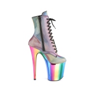 Rainbow 20 cm FLAMINGO-1020RC-REFL pole dance ankle boots