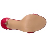 Red 13 cm AMUSE-10 transvestite shoes