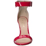 Red 13 cm Pleaser AMUSE-10 high heeled sandals