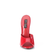Red 15 cm DOMINA-101 High heel mules for men