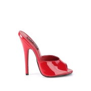 Red 15 cm DOMINA-101 High heel mules for men