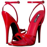 Red 15 cm Devious DOMINA-108 high heeled sandals