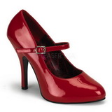 Red Patent Shiny 12 cm rockabilly TEMPT-35 Pumps with low heels