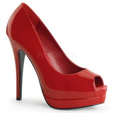 Red Patent Shiny 13,5 cm BELLA-12 Women Pumps Shoes Stiletto Heels