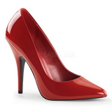 Red Patent Shiny 13 cm SEDUCE-420 pointed toe pumps high heels