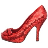 Red Sequins 11,5 cm OZ-06 High Heeled Evening Pumps Shoes