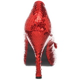 Red Sequins 11,5 cm OZ-06 High Heeled Evening Pumps Shoes