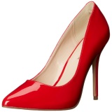 Red Shiny 13 cm AMUSE-20 Pumps High Heels for Men