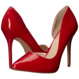 Red Shiny 13 cm AMUSE-22 Low Heeled Classic Pumps Shoes