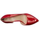Red Shiny 13 cm AMUSE-22 Low Heeled Classic Pumps Shoes