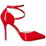 Red Shiny 13 cm AMUSE-25 Pumps High Heels for Men