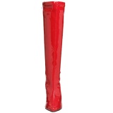 Red Shiny 13 cm SEDUCE-2000 High Heeled Womens Boots for Men