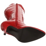 Red Shiny 13 cm SEDUCE-2000 High Heeled Womens Boots for Men