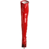 Red Shiny 13 cm SEDUCE-3000 Thigh High Boots for Men