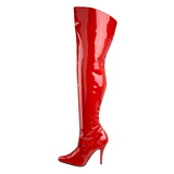 Red Shiny 13 cm SEDUCE-3010 Thigh High Boots for Men
