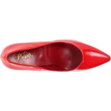 Red Shiny 13 cm SEDUCE-420 Pumps High Heels for Men