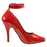 Red Shiny 13 cm SEDUCE-431 Stiletto Pumps for Men