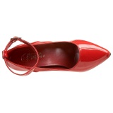 Red Shiny 13 cm SEDUCE-431 Stiletto Pumps for Men