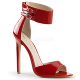 Red Shiny 13 cm SEXY-19 High Heeled Evening Sandals