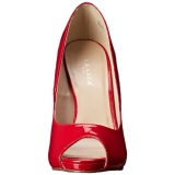 Red Shiny 13 cm SEXY-42 Low Heeled Classic Pumps Shoes