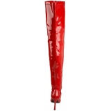 Red Shiny 9,5 cm LUST-3000 overknee high heel boots