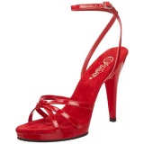 Red Varnish 12 cm FLAIR-436 High Heels for Men