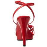 Red Varnish 12 cm FLAIR-436 High Heels for Men