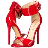 Red Varnish 13 cm SEXY-19 High Heeled Evening Sandals