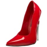 Red Varnished 15 cm SCREAM-01 Women Pumps Shoes Stiletto Heels