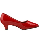 Red Varnished 5 cm FAB-420W Pumps with low heels