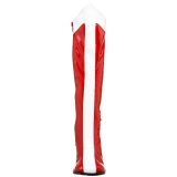 Red White 7,5 cm GOGO-305 Women Knee High Boots