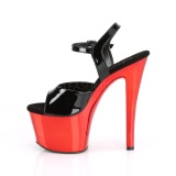 Red chrome platform 18 cm SKY-309 pleaser high heels shoes